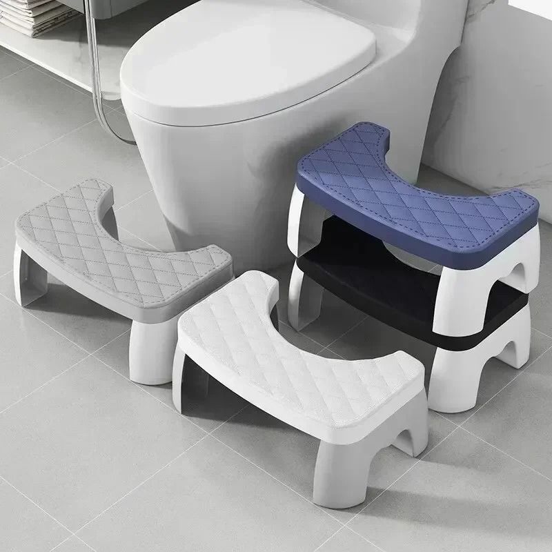 ComfortLift Toilet Foot Stool Ergonomic Squatty Potty Stool Waterproof Bathroom Squat Stool gray