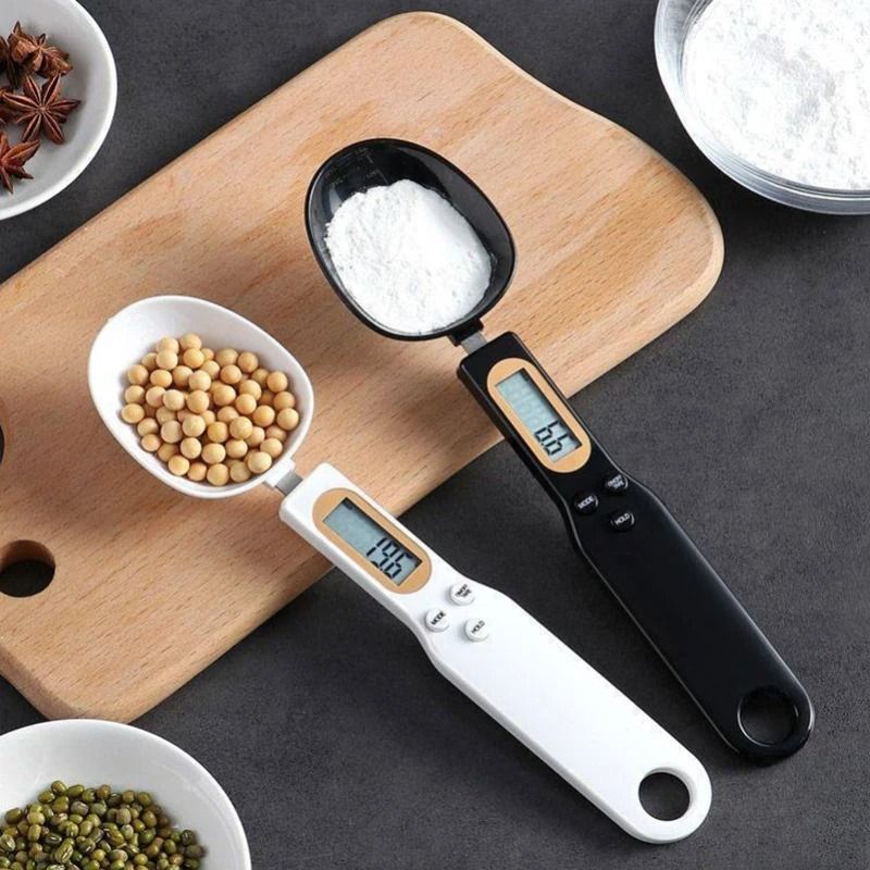 Digital LCD Kitchen Weighing Spoon maroon