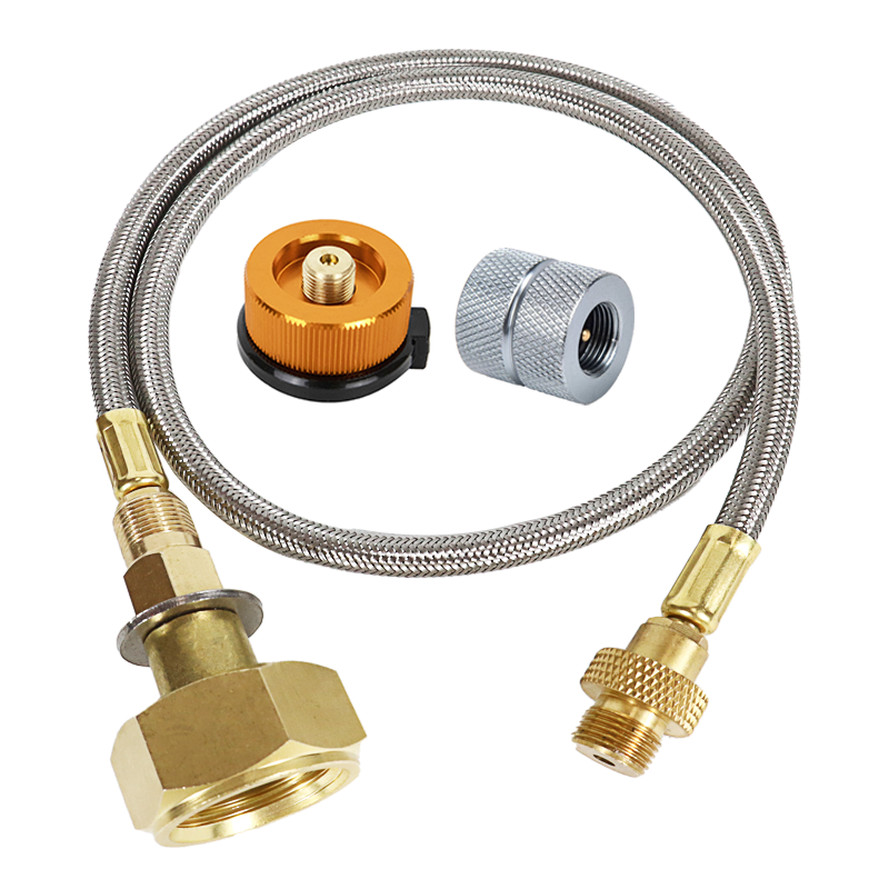 Camping Gas Stove Propane Refill Adapter Outdoor Burner LPG Cylinder Hose Connector For Propane Tanks b