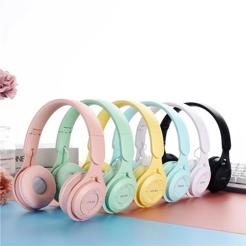 Macaron Y08 Wireless Bluetooth Gaming Headphones With Mic green