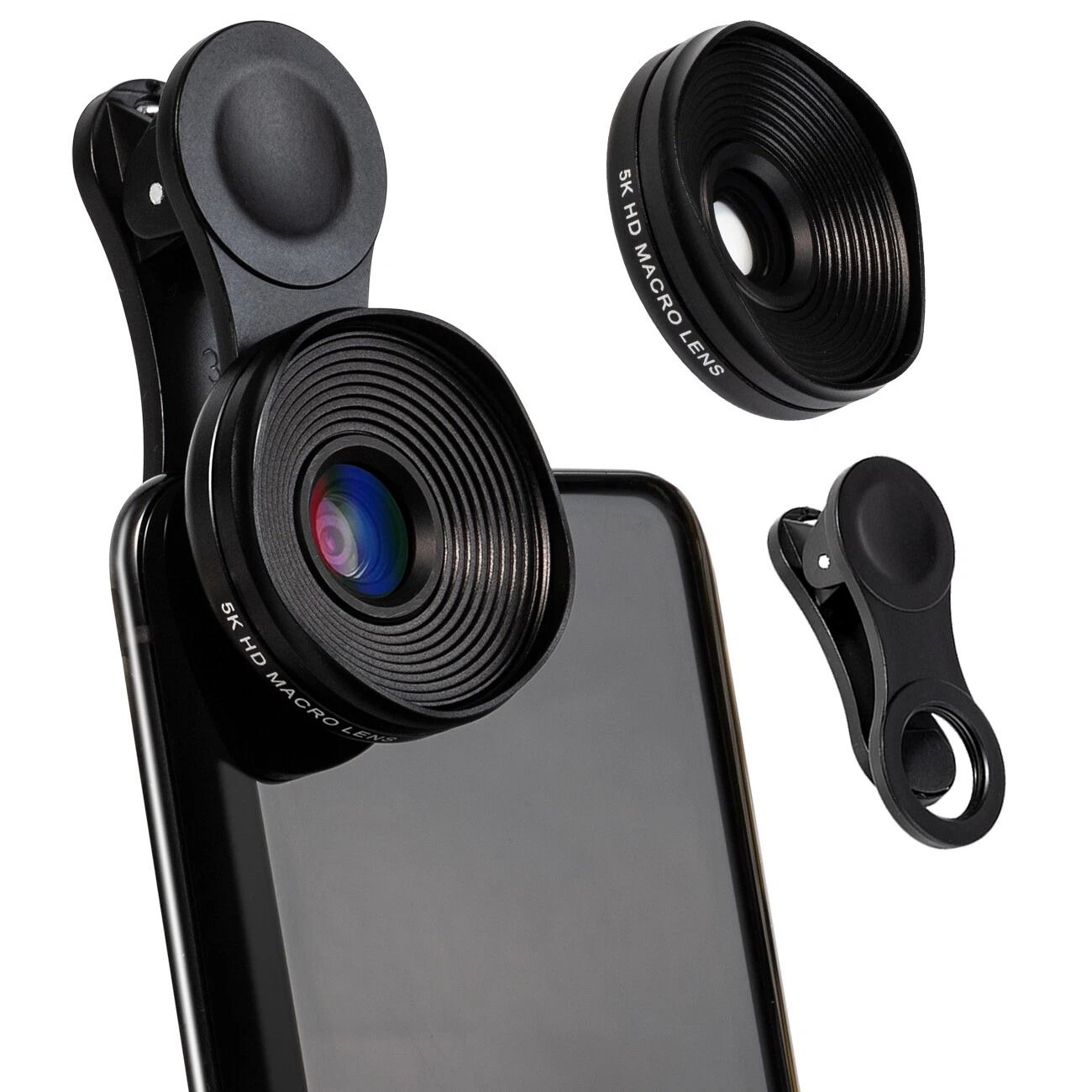 Professional 5K HD Phone Camera Lens Macro Clip On Lens Kit For Smartphones Professional 5K HD Phone Camera Lens Macro Clip On Lens Kit For Smartphones