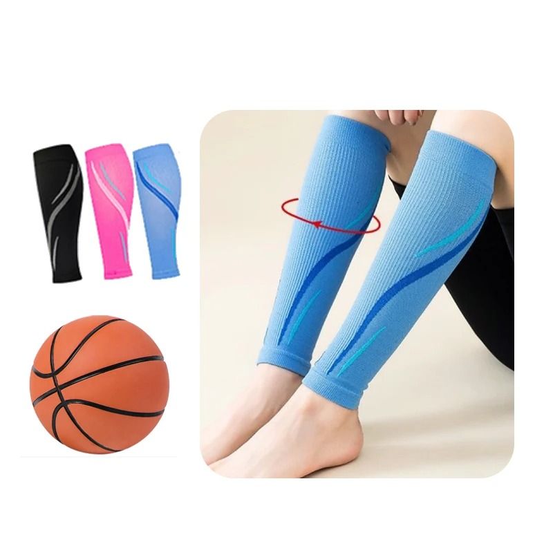 Professional Medical Grade Calf Compression Sleeves (Pair) pink m