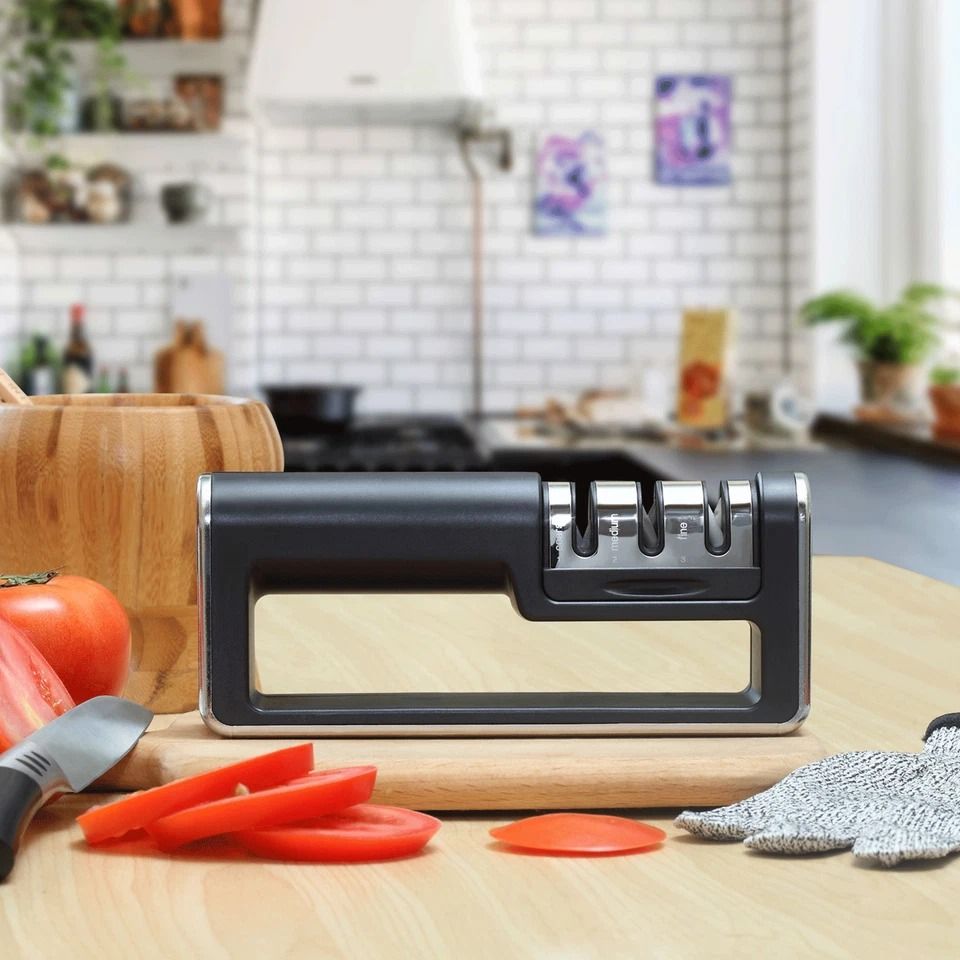 Professional Ceramic Knife Sharpener Fast & Safe Kitchen Sharpening System Tool Professional Ceramic Knife Sharpener Fast & Safe Kitchen Sharpening System Tool