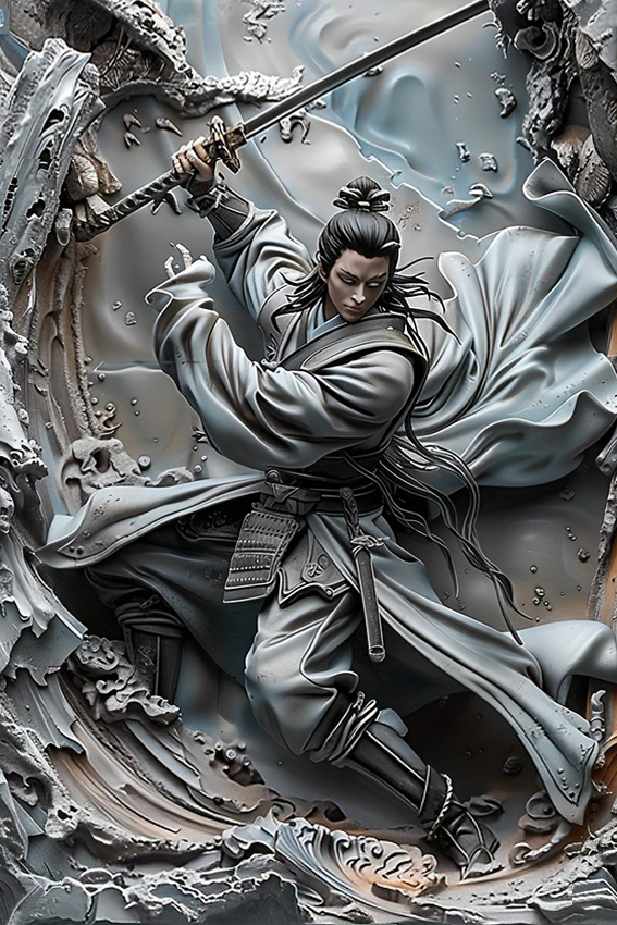 Vintage Samurai Ninja Metal Wall Art Plaque Perfect For Cafe, Man Cave, Bars, Garden, Home Room, Clubs & Garage Decor a