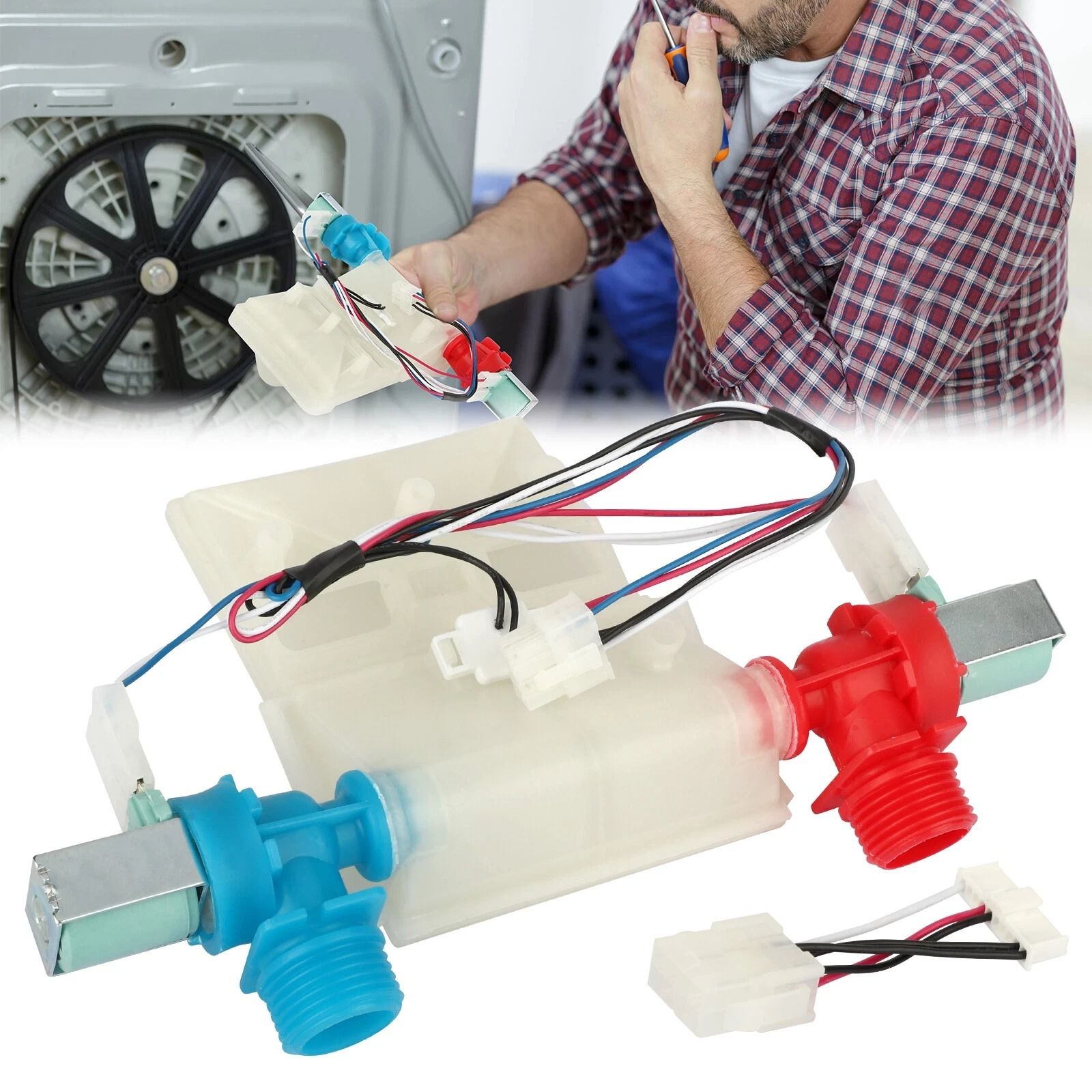 Washing Machine Water Inlet Valve Compatible With Maytag, Whirlpool, Kenmore & More Washing Machine Water Inlet Valve Compatible With Maytag, Whirlpool, Kenmore & More