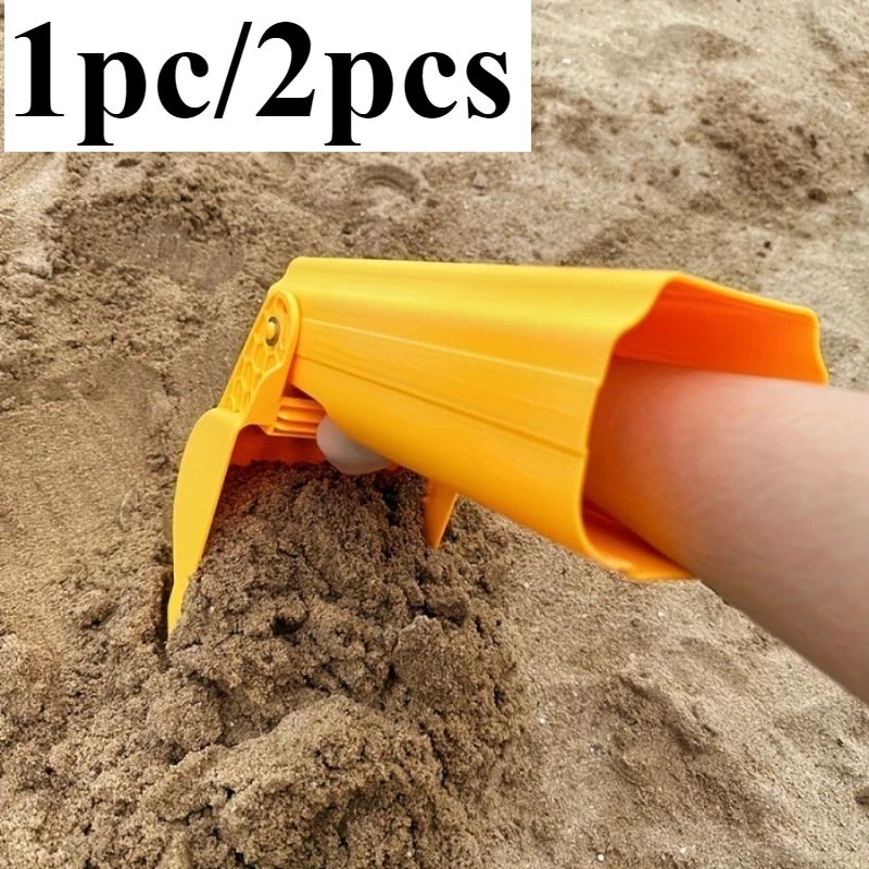 Heavy Duty Sand & Snow Shovel Bright Orange Beach Digging Tool For Kids & Adults 1 Pc
