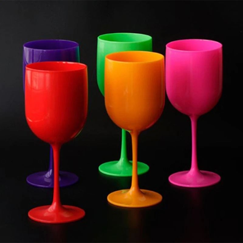 Reusable Champagne Flute Set | High Durability Party Glassware rose Red