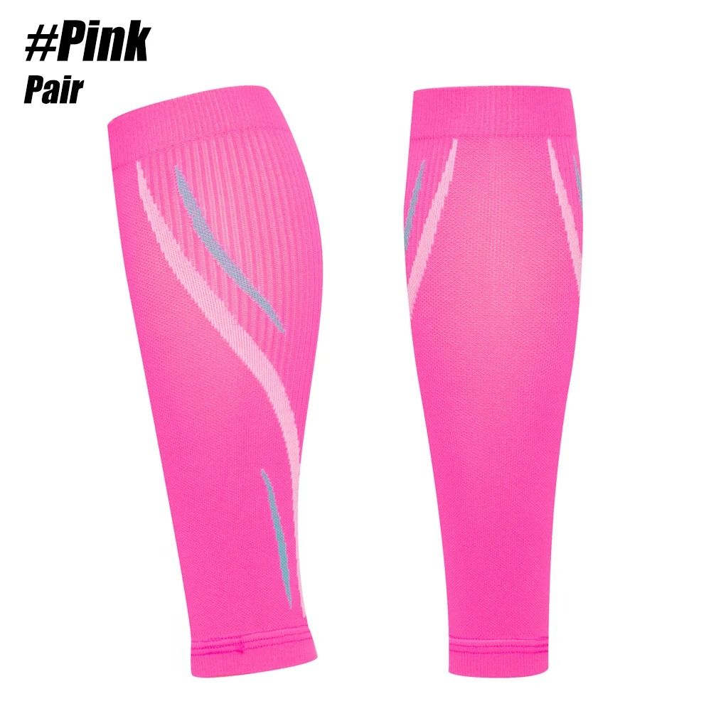 Professional Medical Grade Calf Compression Sleeves (Pair) pink l