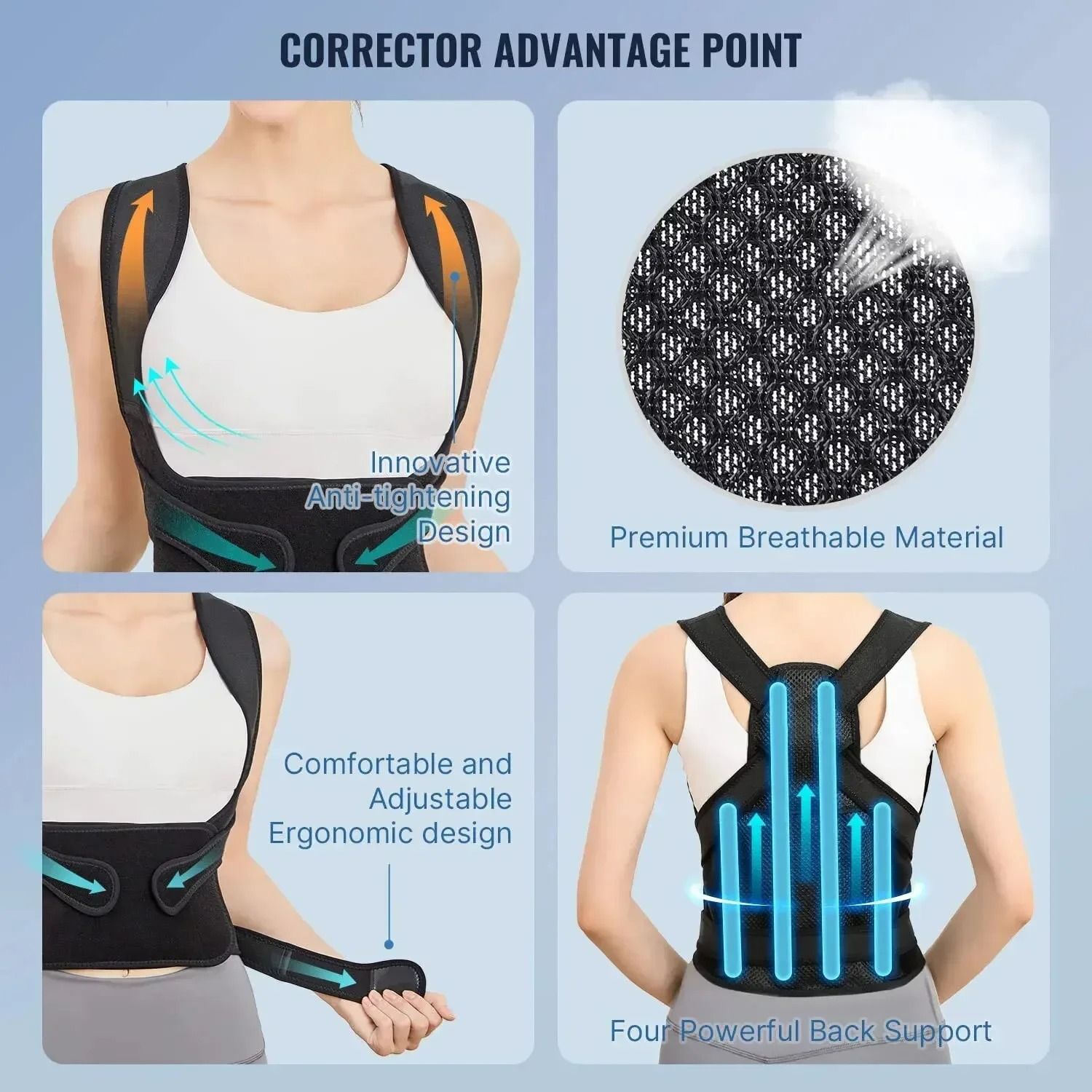 Fully Adjustable Orthopedic Posture Corrector xl