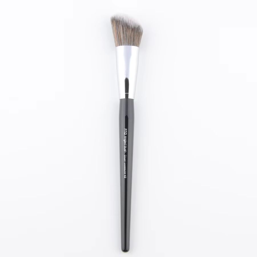 Pro Angled No.49 Blush Brush With Wood Handle Precision Angled Makeup Brush For Powder, Contour & Blending Pro Angled No.49 Blush Brush With Wood Handle Precision Angled Makeup Brush For Powder, Contour & Blending