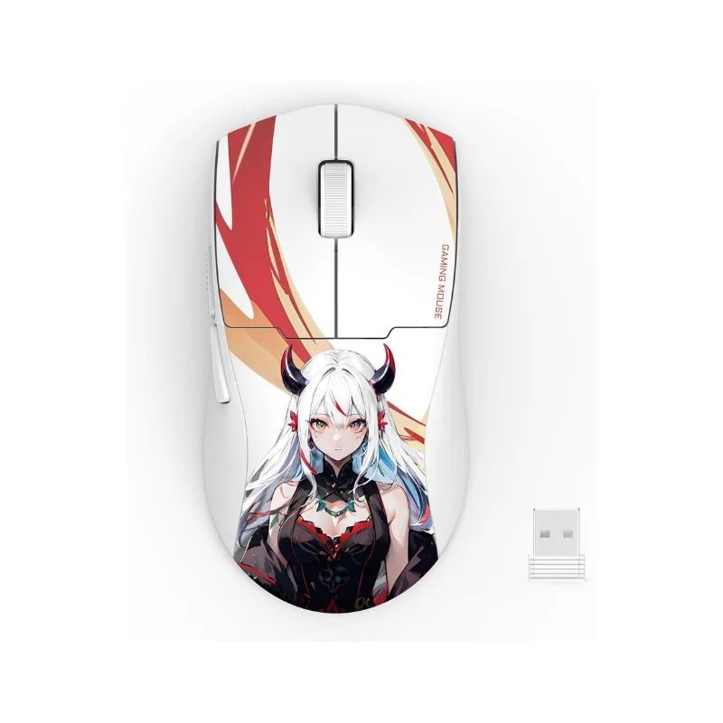 Ultra Lightweight 55g Tri Mode Wireless Gaming Mouse white