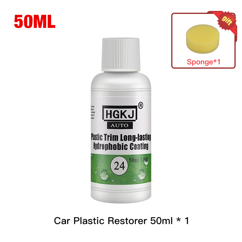 Plastic Restore Revitalizer Long Lasting Car Rubber Renovator For Glossy Black Shine s