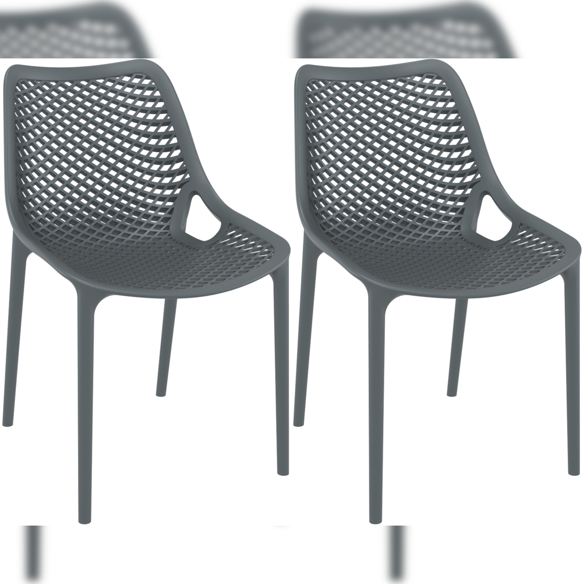 CLP 2er Set Stühle Air dunkelgrau Image