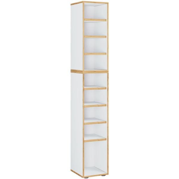 VCM Morgenthaler Schuhregal »Salia« für 9 Paar Schuhe weiß, 30x183x33 cm