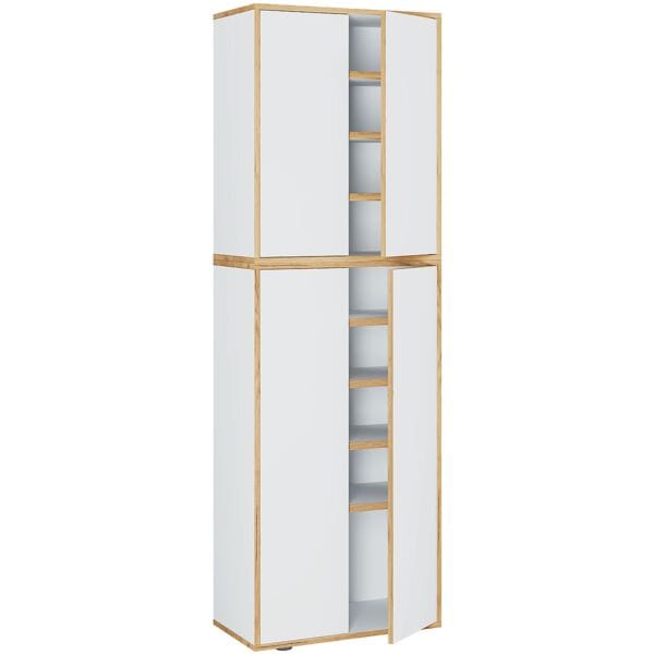 VCM Morgenthaler Schuhschrank »Salia« für 18 Paar Schuhe weiß, 60x183x33 cm