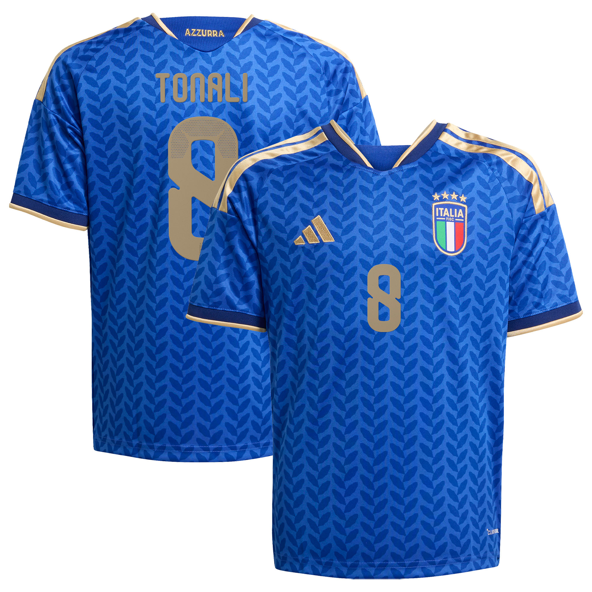 "Italien adidas Heimtrikot 2026 - Kinder mit Aufdruck Tonali 8" Image