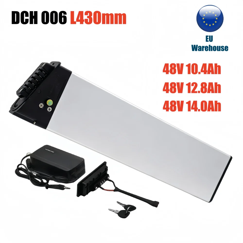 DCH 006 48V Faltbares Fahrrad-Akku 14Ah 12,8Ah 10,4Ah für Lafly X3 LO26 20LVXD JINGHMA R7 R5 250W-1000W Motor, mit 2A Ladegerät Image