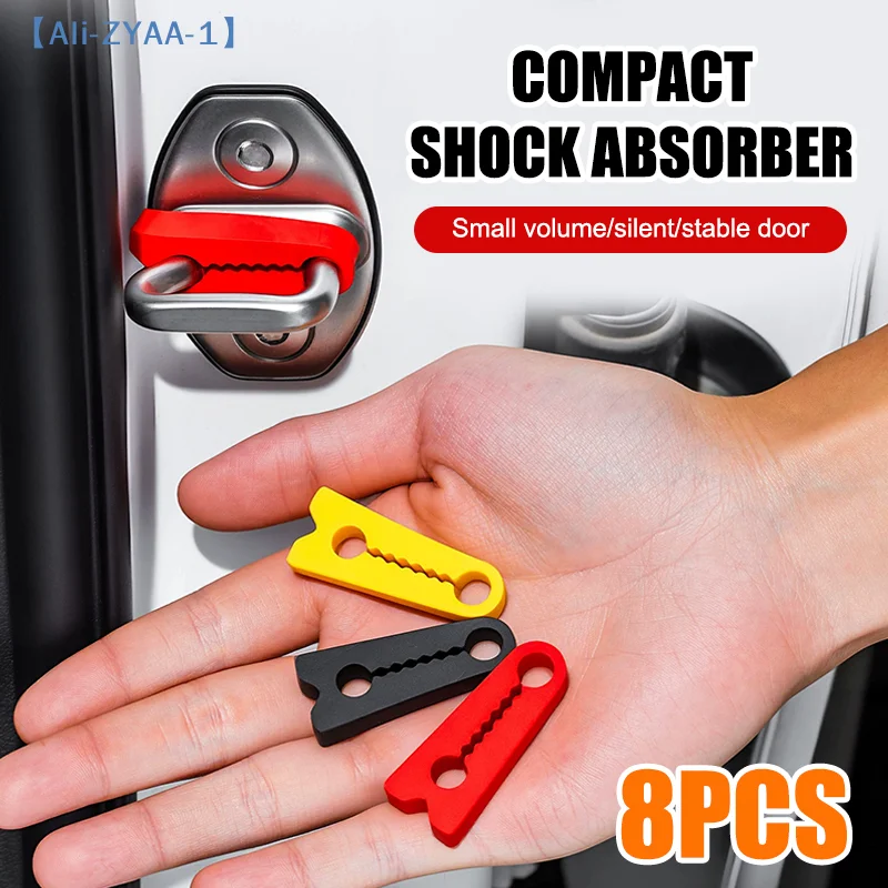 【ZYAA-1】8 Stück Schalldämpfer für Autotürschlösser, universeller Dämpfer, Dichtung, stoßdämpfender Schutz Image