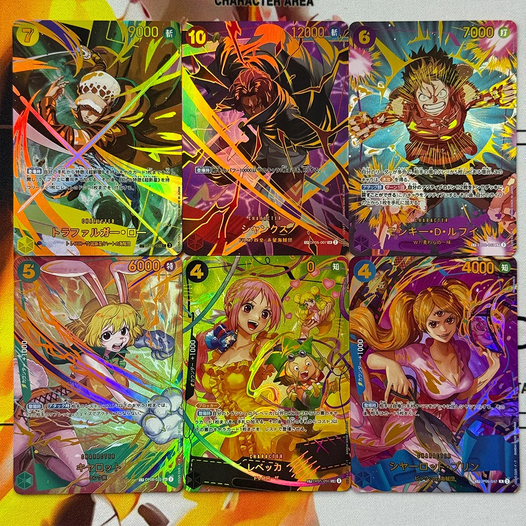 Japanischer Proxy 2025 One Piece Monkey.D.Luffy Rebecca Shanks Charlotte Pudding Carrot Law SR OPCG Sammelkarte Die Beste Vol.2 Image