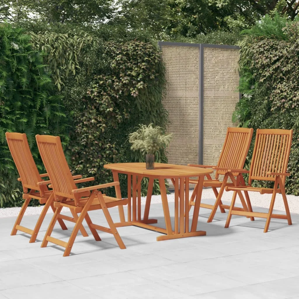 Klappbare Gartenstühle, 4 Stück, massives Eukalyptusholz, 2 Stück, 6 Stück, 8 Stück, Garten- und Terrassentisch, Gartenmöbel-Dekoration Image