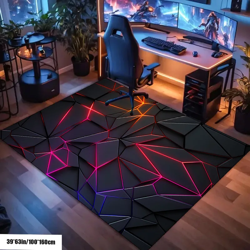 VIKAMA e-Sports Zimmerteppich, Schlafzimmer- und Wohnzimmerteppich, Spielteppich, rutschfester und verschleißfester Teppich, Heimdekoration