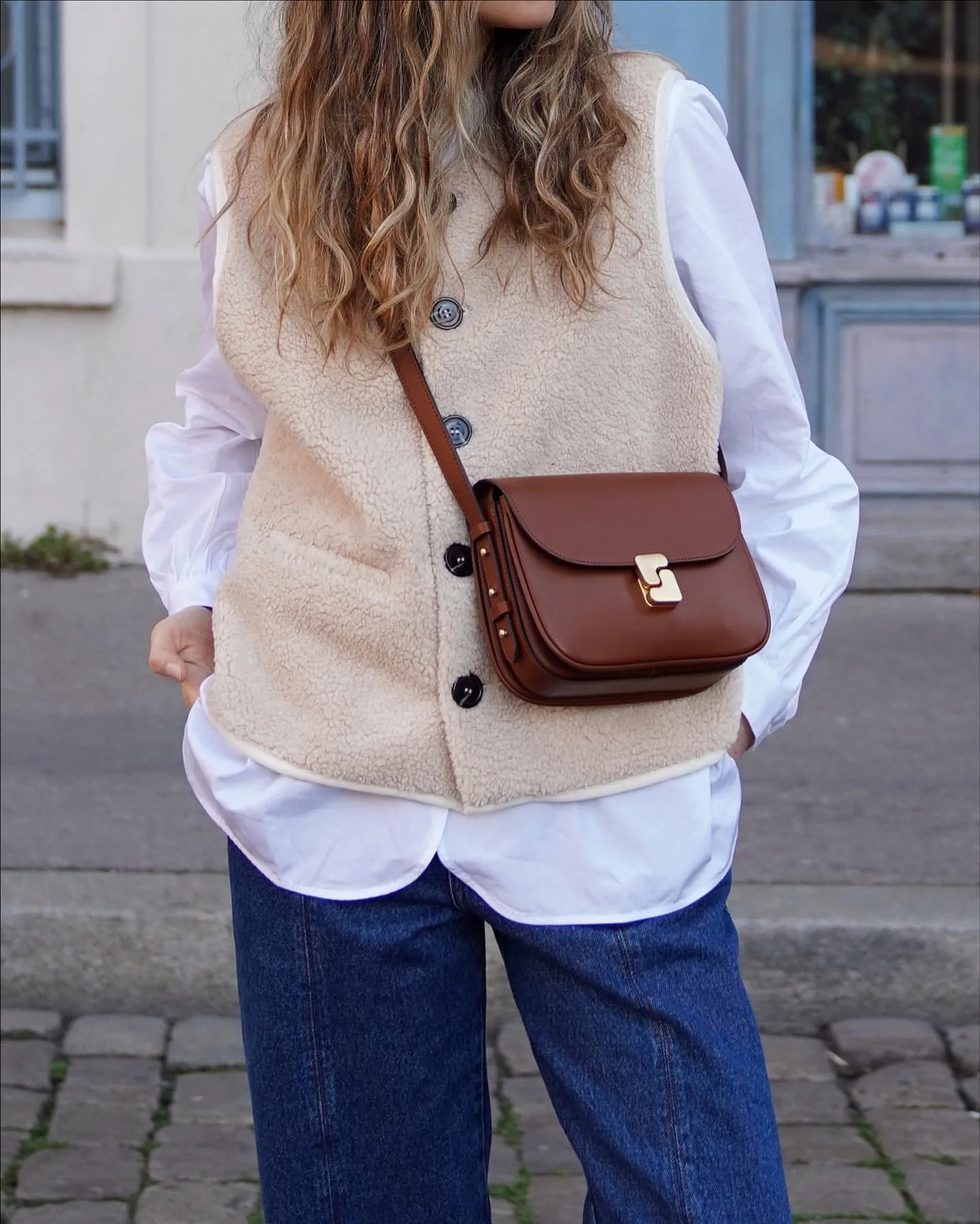 sac Design français pour femmes, couche supérieure en cuir de vache, petit sac carré Texture Tofu, sac à bandoulière simple