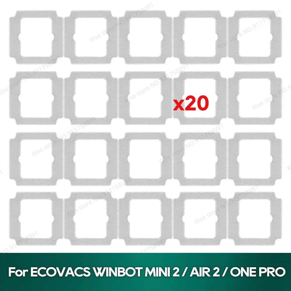 Reinigungspad Kompatibel mit ECOVACS WINBOT MINI 2 / AIR 2 / ONE PRO Fensterputzroboter Ersatzteil-Set Image
