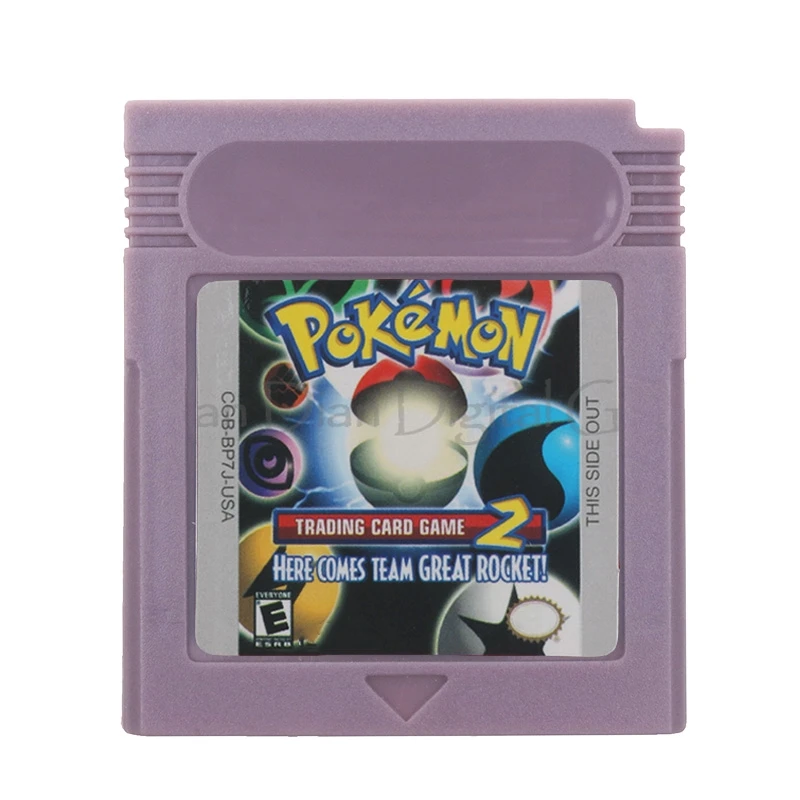 pokemon Trading Card 2 GBC Game Cartridge 16 Bit Video Game Console Card English Language USA Version