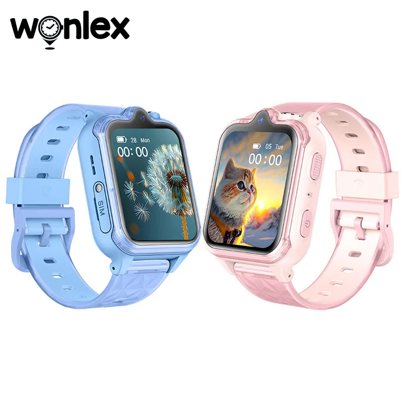Wonlex 4G Kinder-Smartwatch KT42 GPS Echtzeit-Standort 2 + 16 GB Speicher Dual-Kamera Videoanruf APP Download SmartWatch für Kinder Image