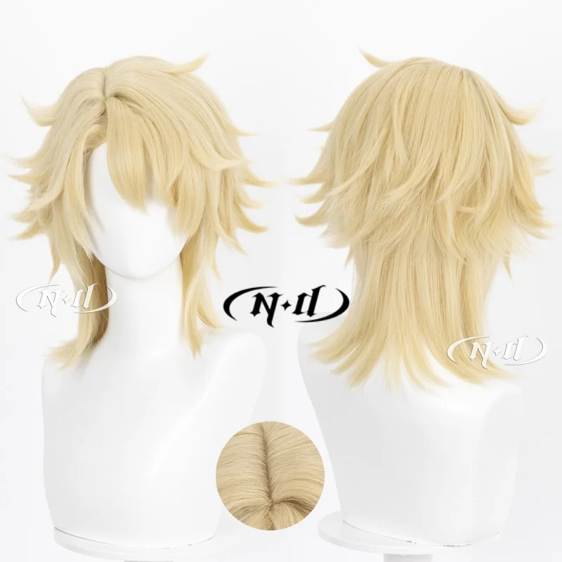 ND Marke Varka Genshin Impact Cosplay Perücken Haar Haarteil für Comic-con Cosplayer Halloween Kostüm Party Thema Hitzebeständig Image