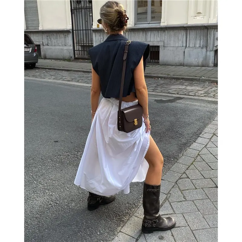 sac Design français pour femmes, couche supérieure en cuir de vache, petit sac carré Texture Tofu, sac à bandoulière simple