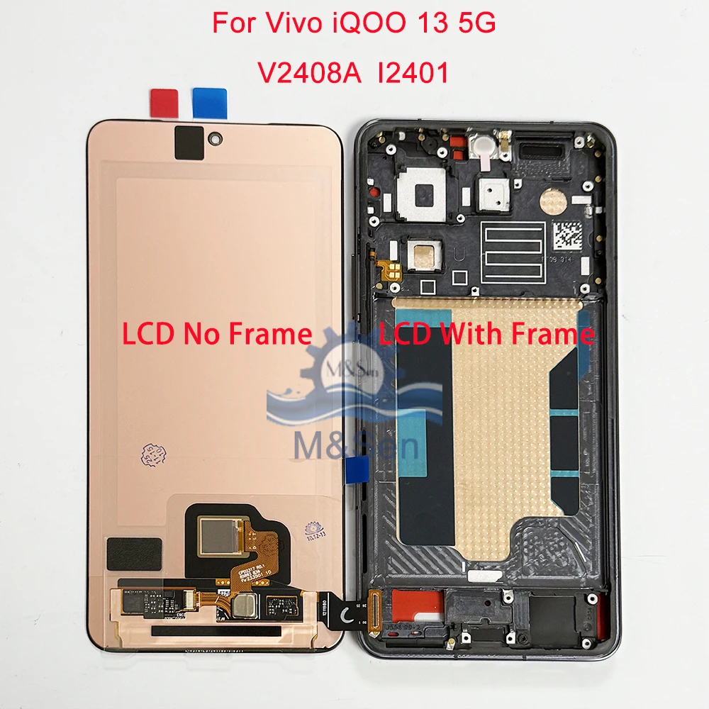 Original LTPO AMOLED Für Vivo iQOO 12 5G V2307A LCD Display Bildschirm Für Vivo iQOO 13 5G I2401 V2408A LCD Rahmen Image