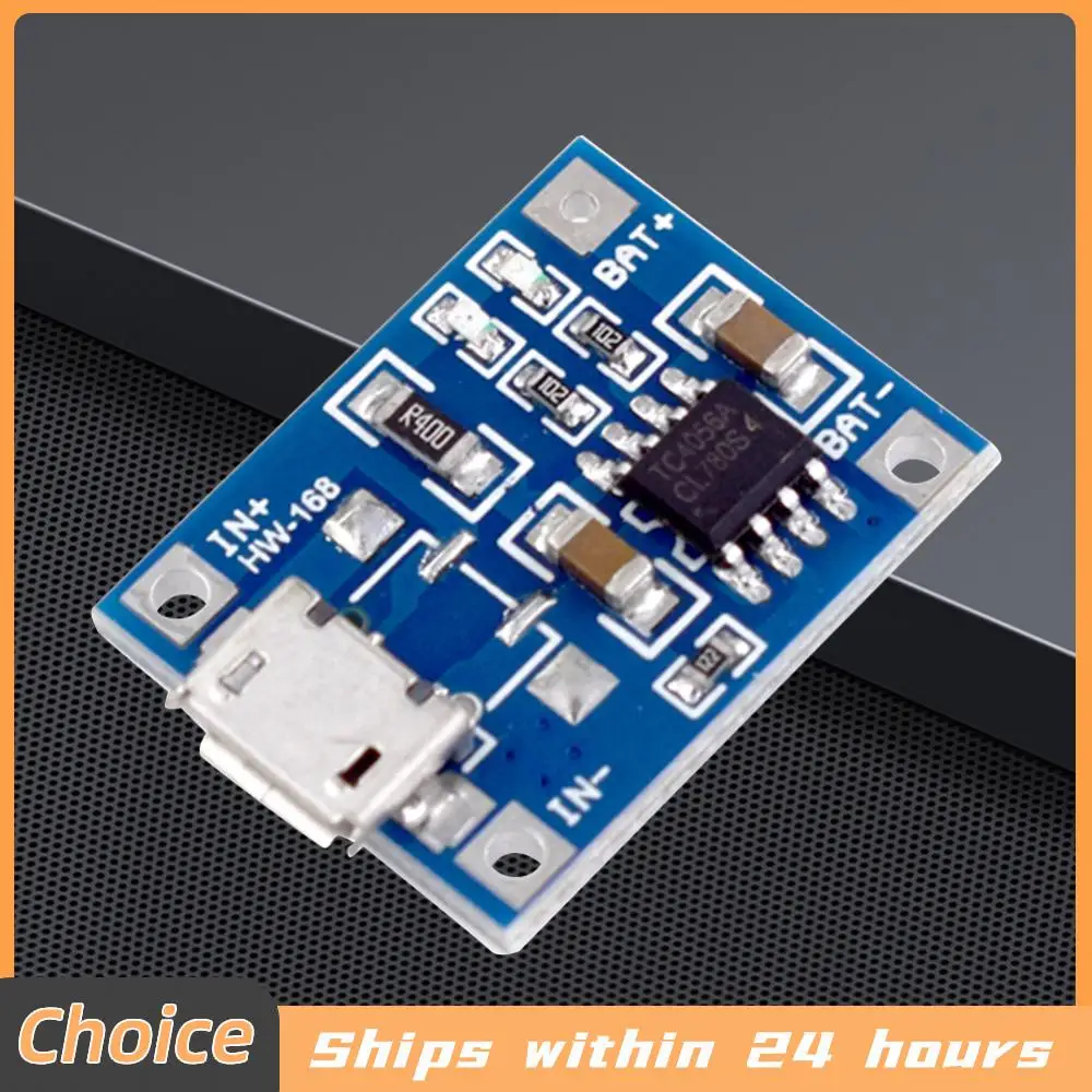 Tragbares Micro-USB-Batterieladegerät, DC4,5–5,5 V, Lithium-Batterielademodul mit Anzeigeleuchte für Lithium-Batterien Image