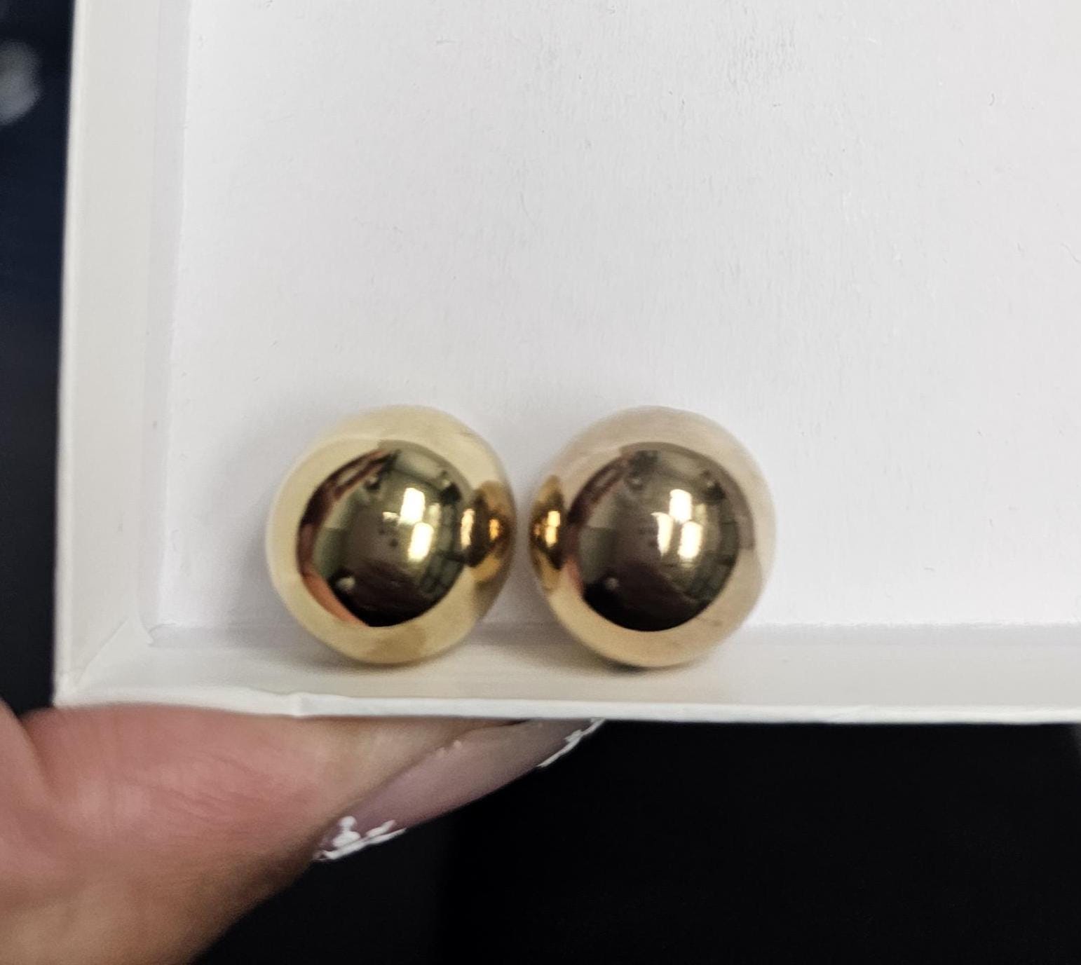 Perline rotonde lucidate in oro giallo 14k da 16 mm / Oro giallo 14k / Perline in oro senza saldatura / Perline in oro sciolte / Perline per bracciale