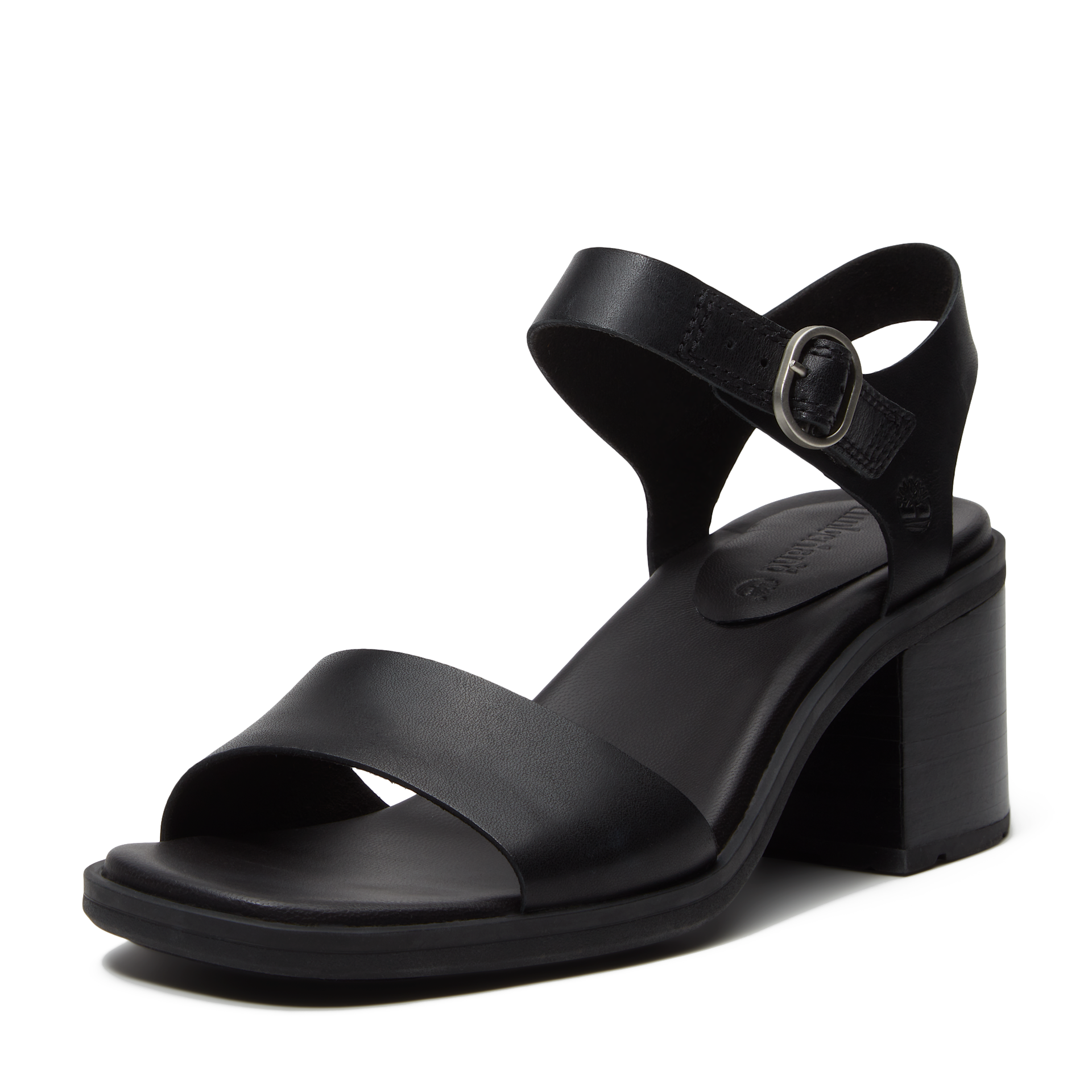 Sandale TIMBERLAND "BELLEVAUX BACKSTRAP SANDAL", Damen, Gr. 40, blk full grain, Leder, Schuhe Sandale, aus Timberland Premium Leder