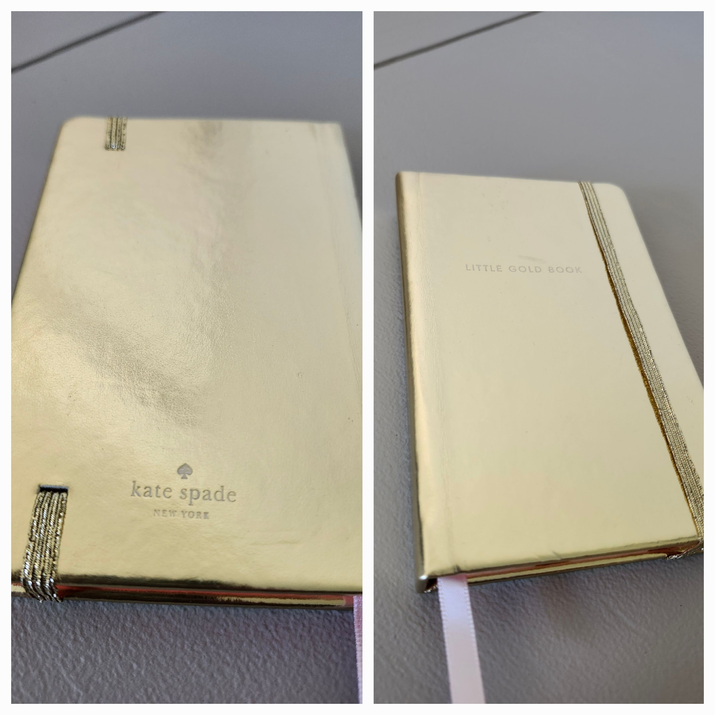 Kate Spade Office | Kate Spade Little Gold Book - Metallic Gold Notebook Unused,No Writing Inside. | Color: Gold | Size: Os