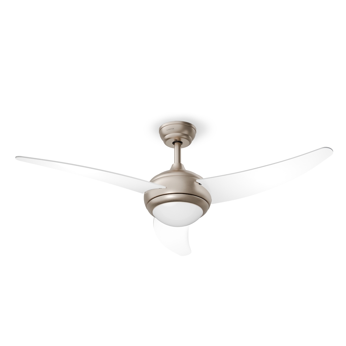 Klarstein El Paso Deckenventilator mit Licht | 132 cm | 35 W | Leiser Betrieb | Holz Weiß 132 Image