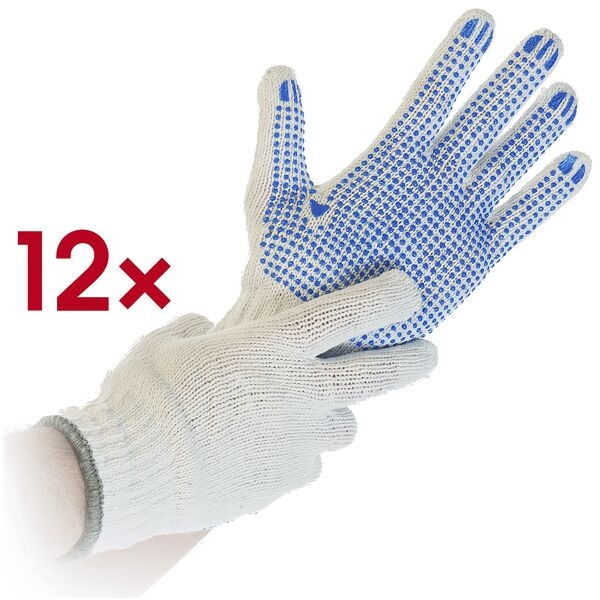 HYGO STAR Arbeitshandschuhe »Structa« Größe 7 1 Pack = 12 Paar weiß