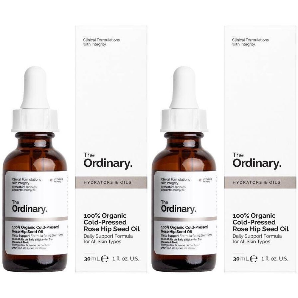 The Ordinary 100% Organic Cold-Pressed Rose Hip Seed Oil x2 2x30 ml Make up