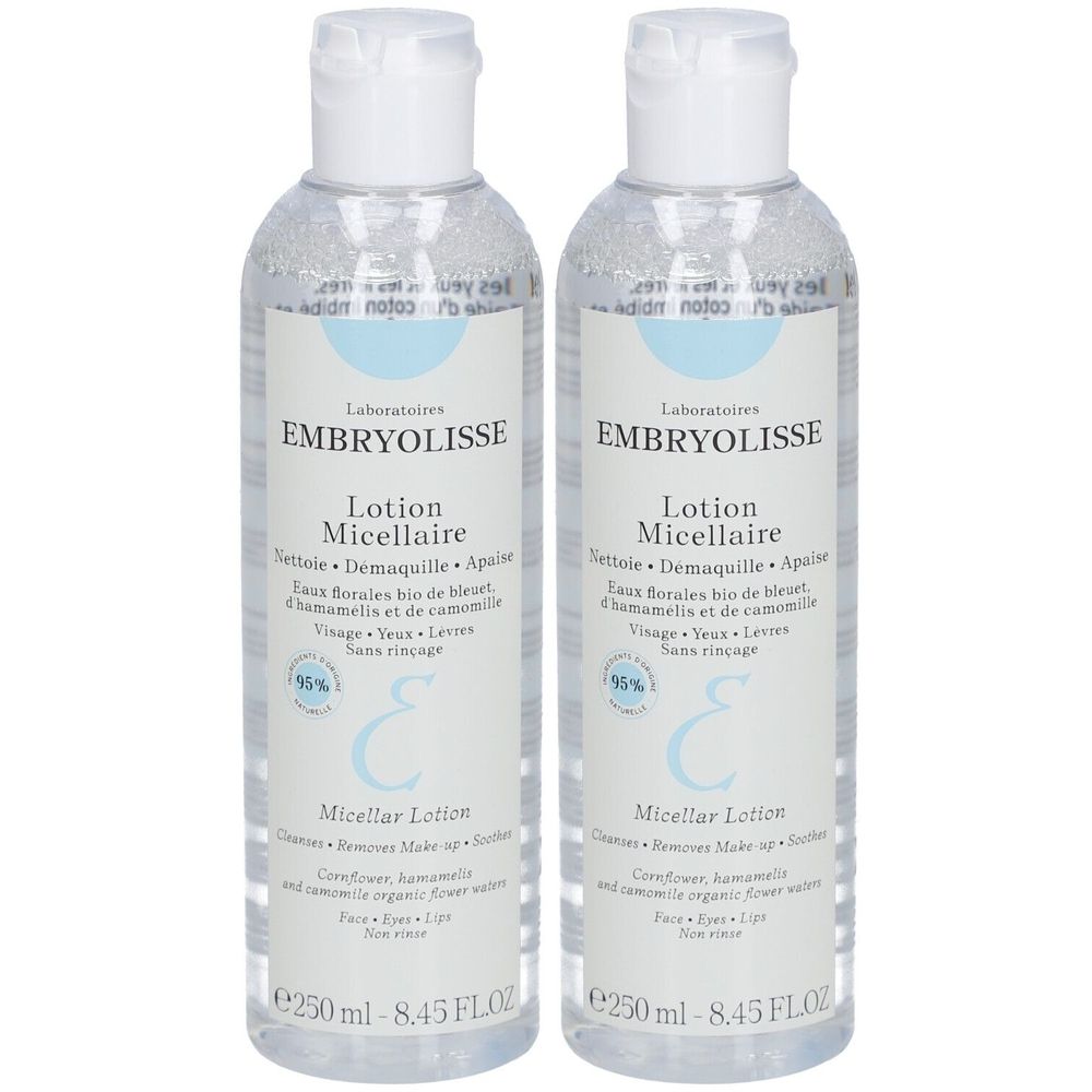 Embryolisse Lotion Micellaire - micellaire, sans rinçage. fl 250 ml x2 2x250