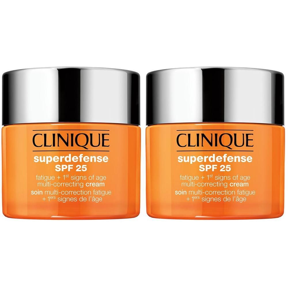 Clinique Superdefense Broad Spectrum Spf25 Type 1-2 50ml x2 2x50 ml Tagescreme