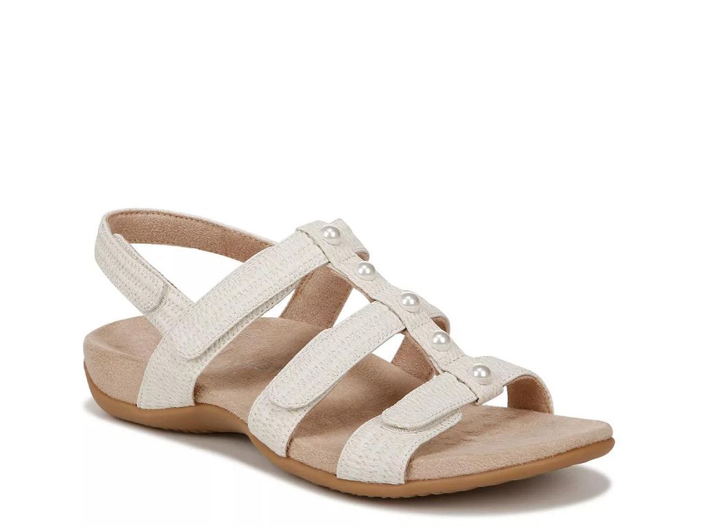 Amber Pearl Sandal - White - Vionic Flats