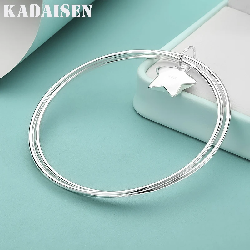 925 Sterling Silber Armband Feder Goldene Blume Vintage Punk für Damen Herren Modeschmuck Geschenk Dropshipping Großhandel