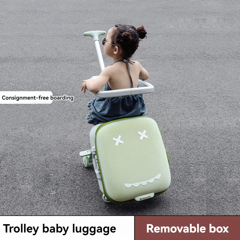 Cartoon Kinder Trunk Baby Box Kind fahrbare Reisetasche 20 Zoll faltbare Babyauto Image