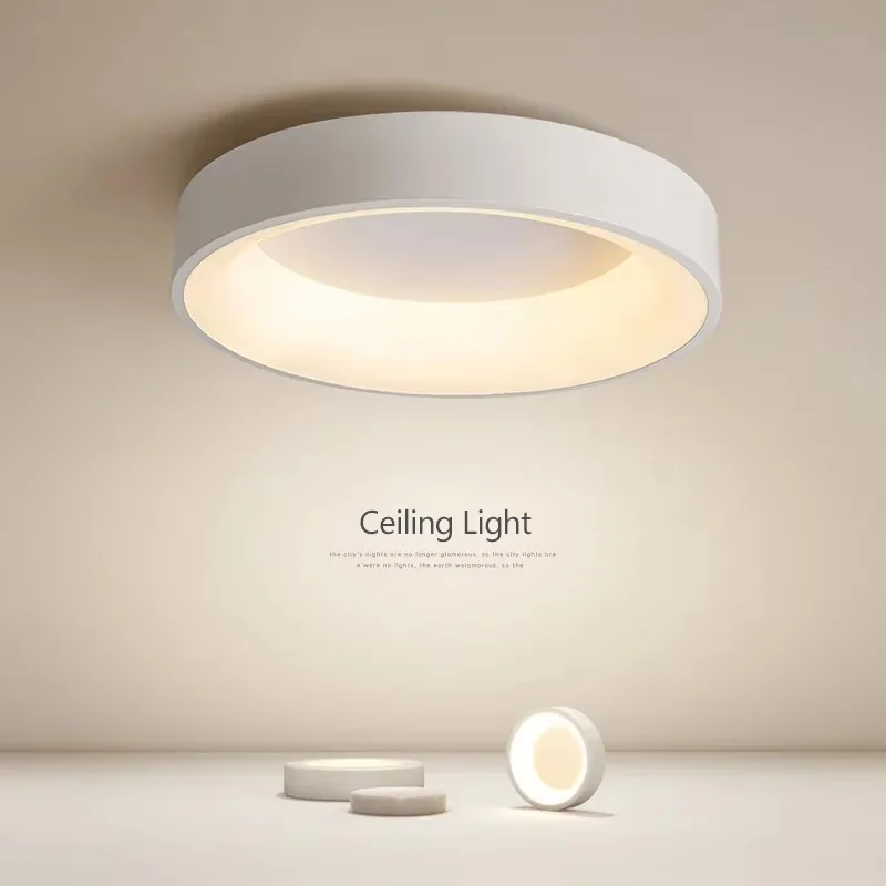 Nordic Decke Licht Moderne LED Einfache Lampen Für Wohnzimmer Schlafzimmer Studie Restaurant Home Indoor Runde Dekor Beleuchtung Leuchte