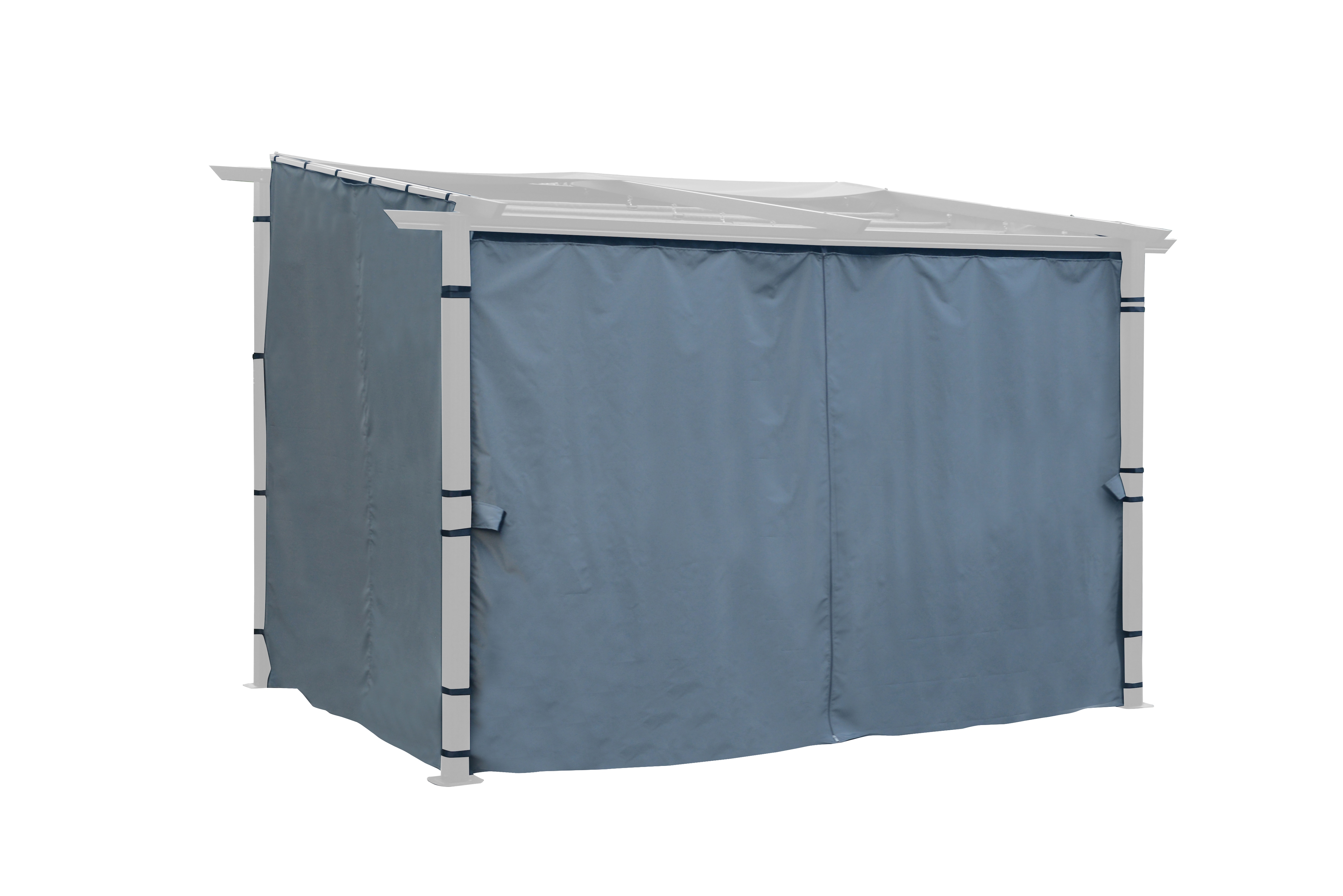 Pavillonseitenteil KONIFERA, grau, B:338cm H:197cm, Polyester, Pavillonseitenteile Image