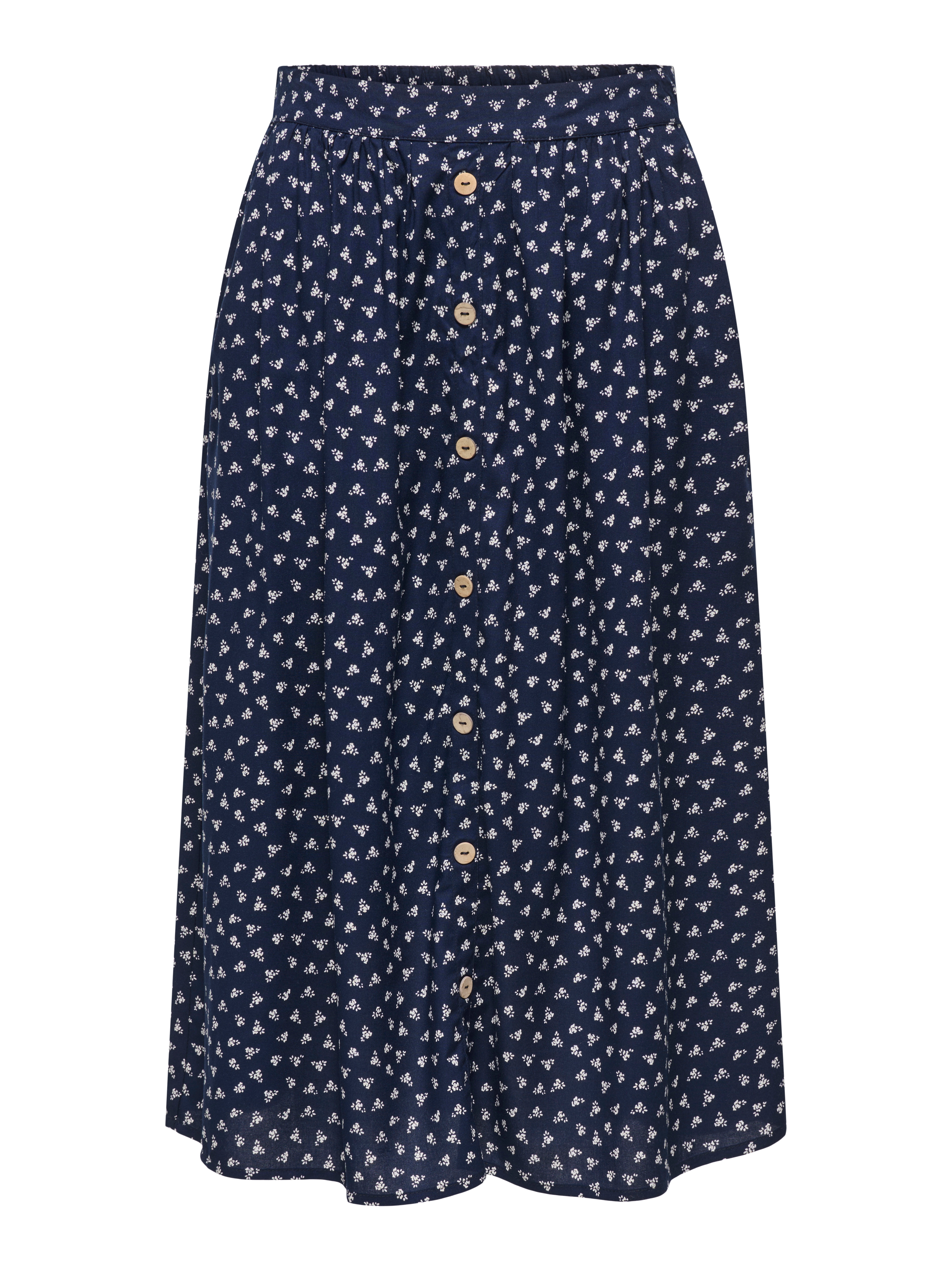 Sommerrock ONLY "ONLMILANO AOP LIFE LONG SKIRT WVN NOOS", Damen, Gr. M, night sky aop:valentina print, Web, Obermaterial: 100% Viskose, bedruckt, lang, Röcke, Viskose Image