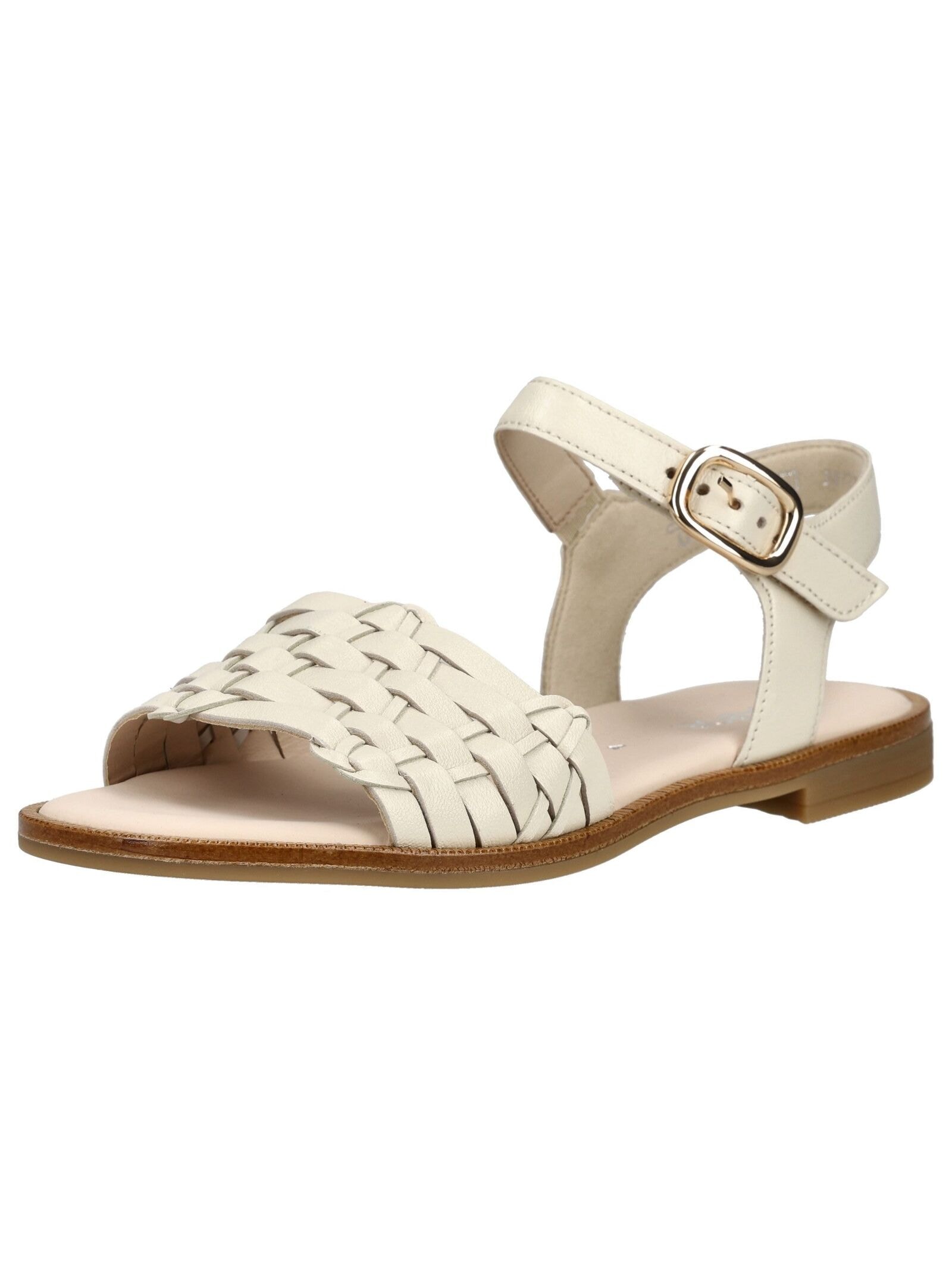 Riemchensandale GABOR "Gabor Sandalen Glattleder", Damen, Gr. 41, beige, Glattleder, Schuhe Riemchensandale Image