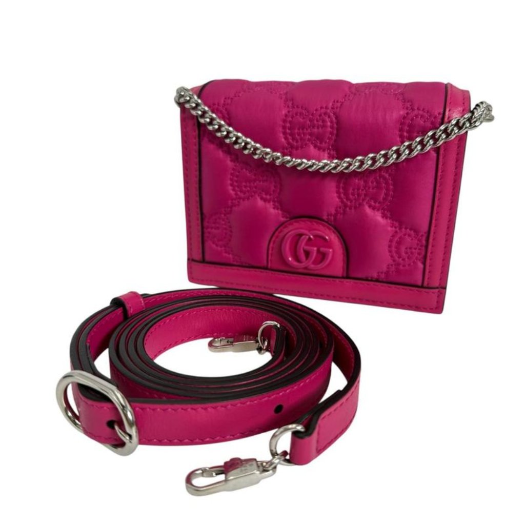 Gucci Bags | Gucci 2-Way Bag Handbag Gg Mini Matelasse Handbag Pink | Color: Pink | Size: Os