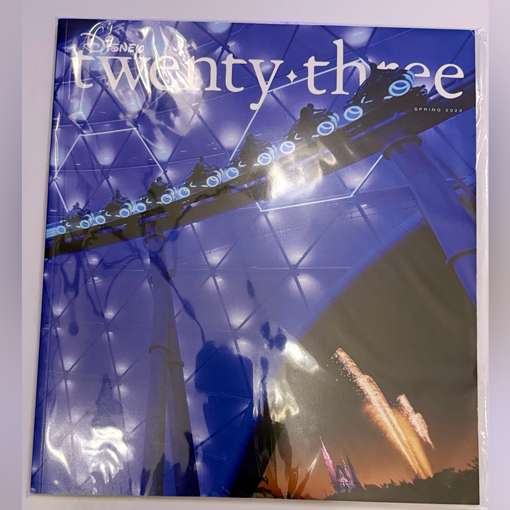 Disney Other | Disney Twenty Three Magazine With Tron Coaster Cover | Color: Black/Blue | Size: Os